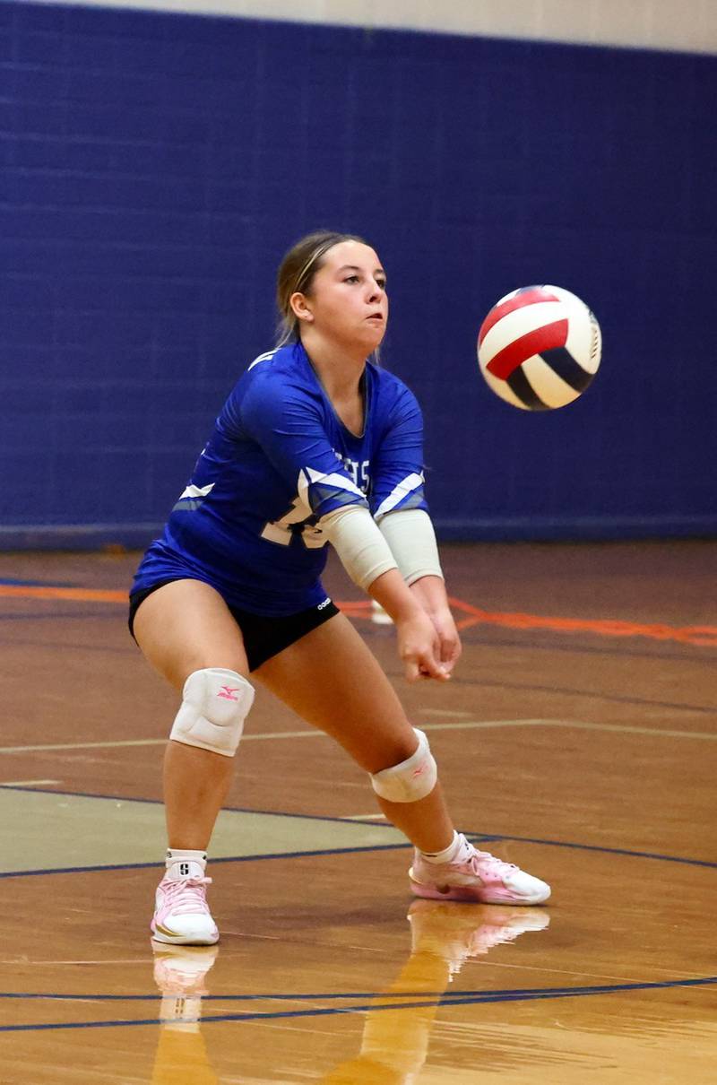 Newman's Brooklyn Warren makes a pass Tuesday night at Princeton.