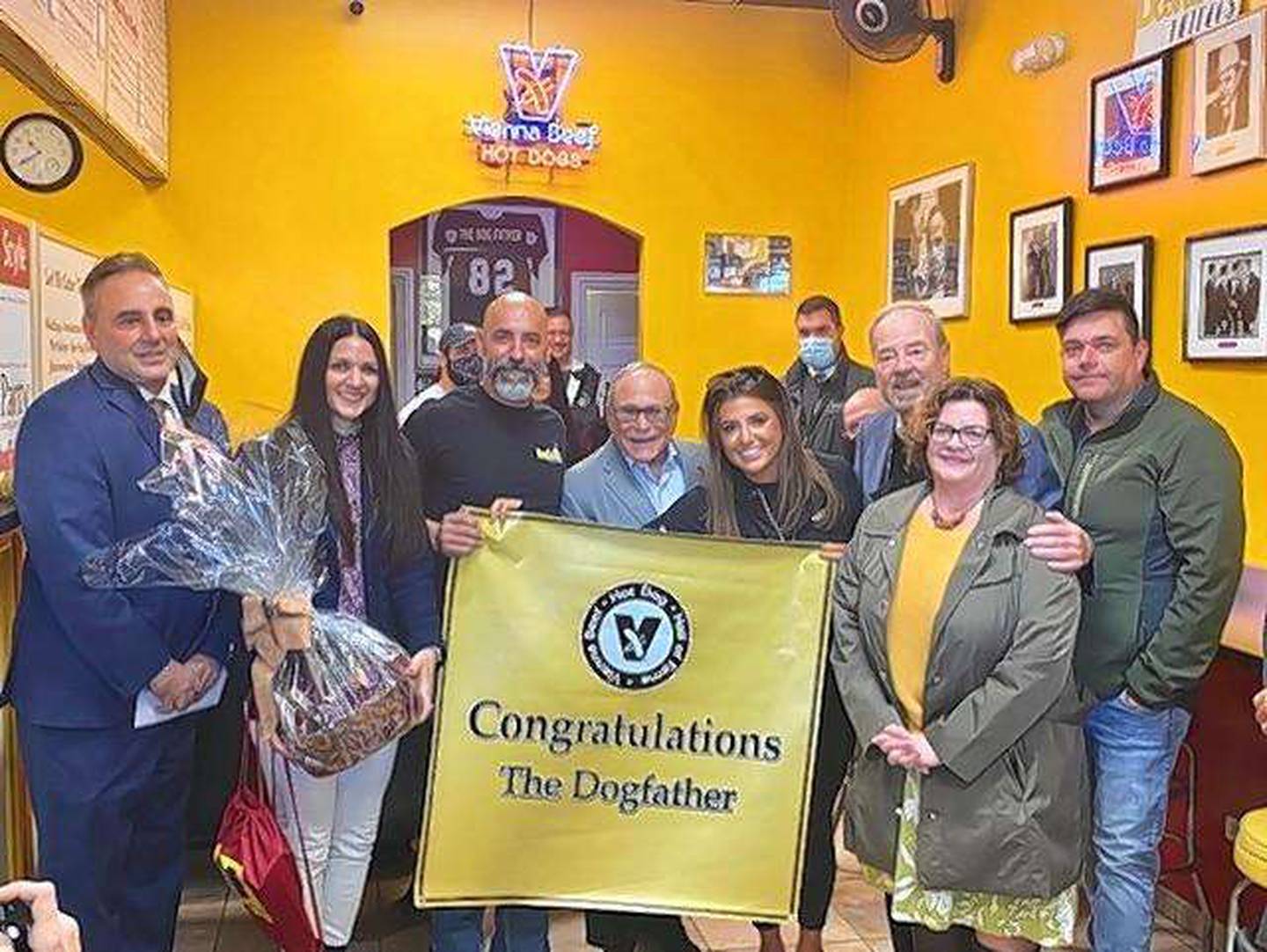 In 2021 the Dogfather in Bartlett became the 138th inductee nationwide into the Vienna Beef Hot Dog Hall of Fame.