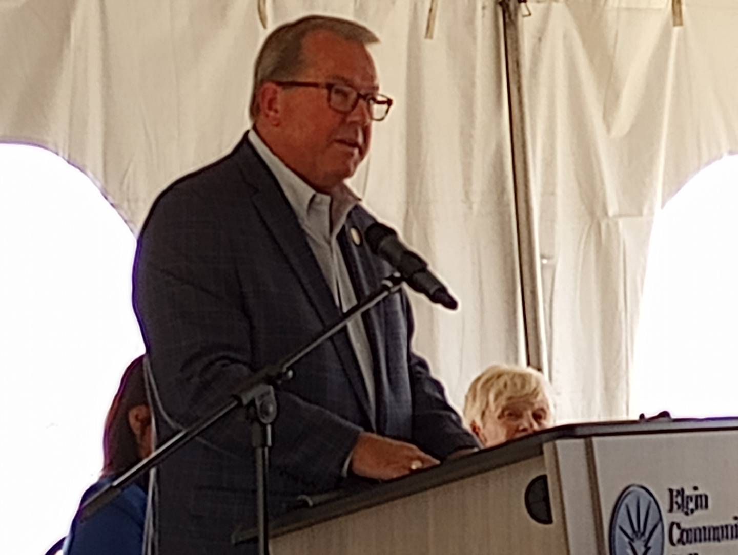 State Sen. Don DeWitte, R-St. Charles, praised bipartisanship in the General Assembly for securing $29.5 million in state capital funds for  the new Manufacturing and Technology Center at Elgin Community College.