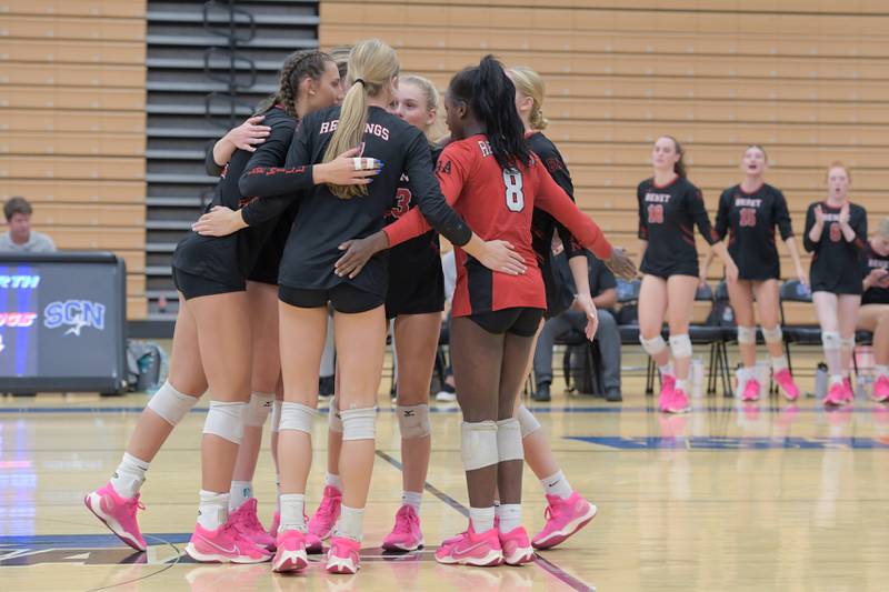 Benet celebrates the 2-1 win over St. Charles North during a game on Wednesday, September 20, 2023.