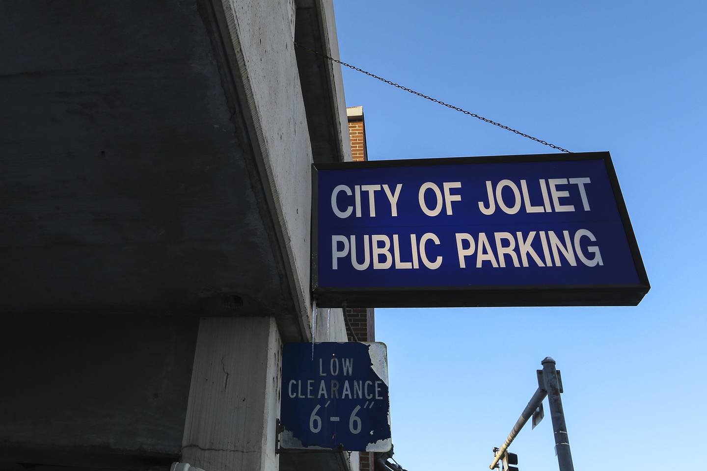 The Scott Street parking deck on Tuesday, Feb. 9, 2021, in Joliet, Ill. The Joliet Economic Development Committee met to consider the sale of city-owned Scott Street parking deck to developer John Bays and Bays Investment Corp.