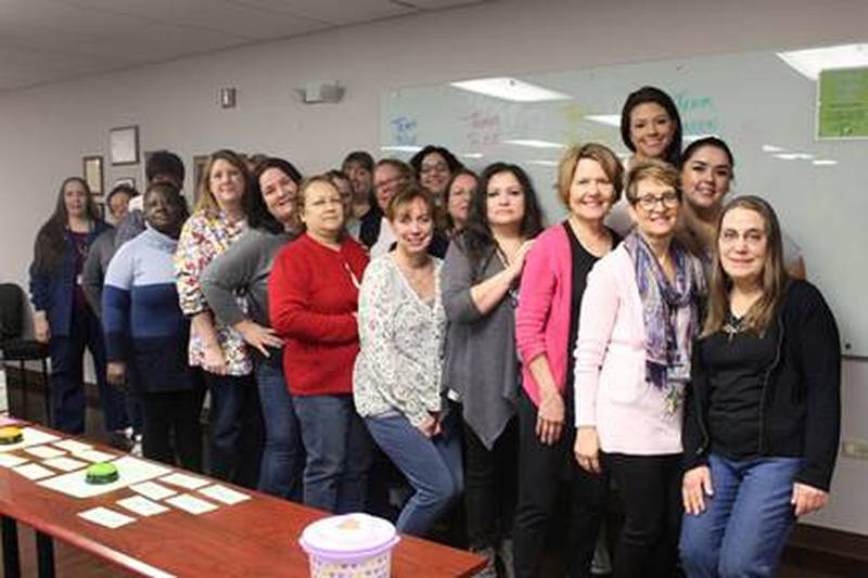 The WIC staff at the Will County Health Department posed for a photo before the COVID-19 pandemic.