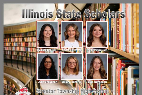 6 Streator High School students named Illinois State Scholars