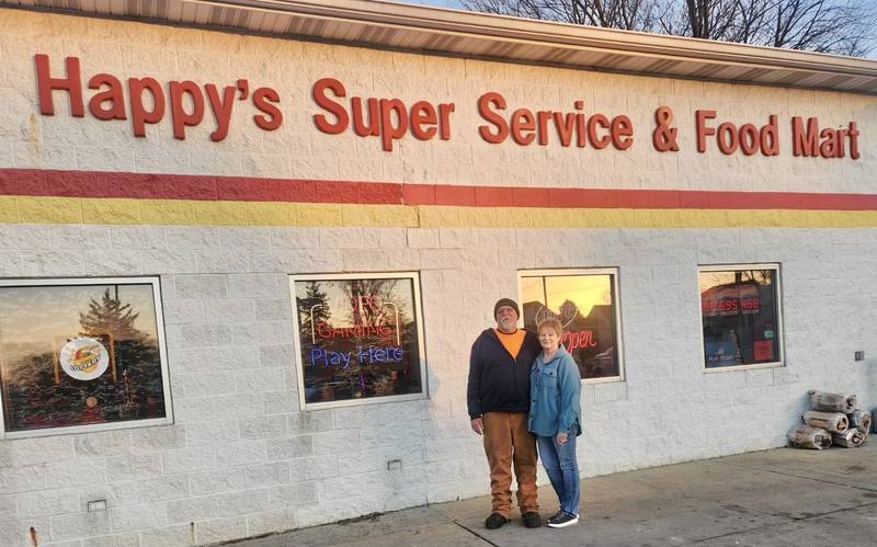Fred and Lisa West, owners of Happy’s Super Service in Spring Valley, are thrilled after selling a $1 million winning Illinois Lottery scratch-off ticket.
