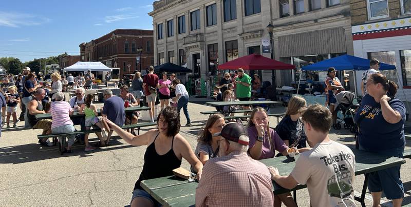 A portion of Mason Street in downtown Polo was filled with the aroma of chili during the town's annual chili cook off on Saturday, Sept. 27, 2025.