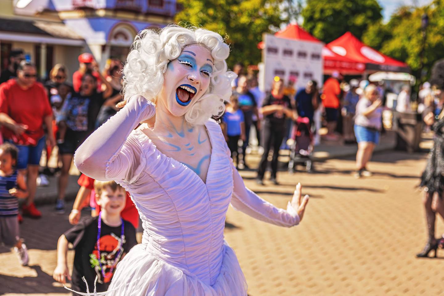 Guests can enjoy live entertainment offerings that interact with guests of all ages at Kids Boo Fest.