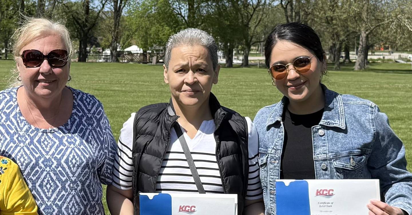 English as a Second Language instructors and participants at the May 2025 recognition program at KCC.