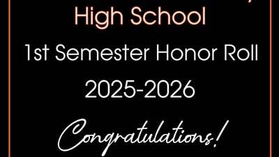 Minooka Community High School Announces First Semester Honor Roll Students 