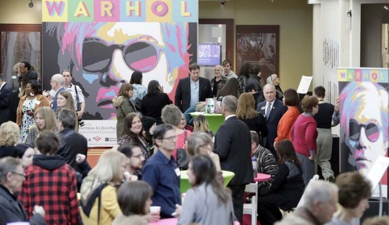 College of DuPage's McAninch Arts Center in Glen Ellyn hosted an announcement party Saturday for its summer 2023 exhibit devoted to the famed American pop artist Andy Warhol.