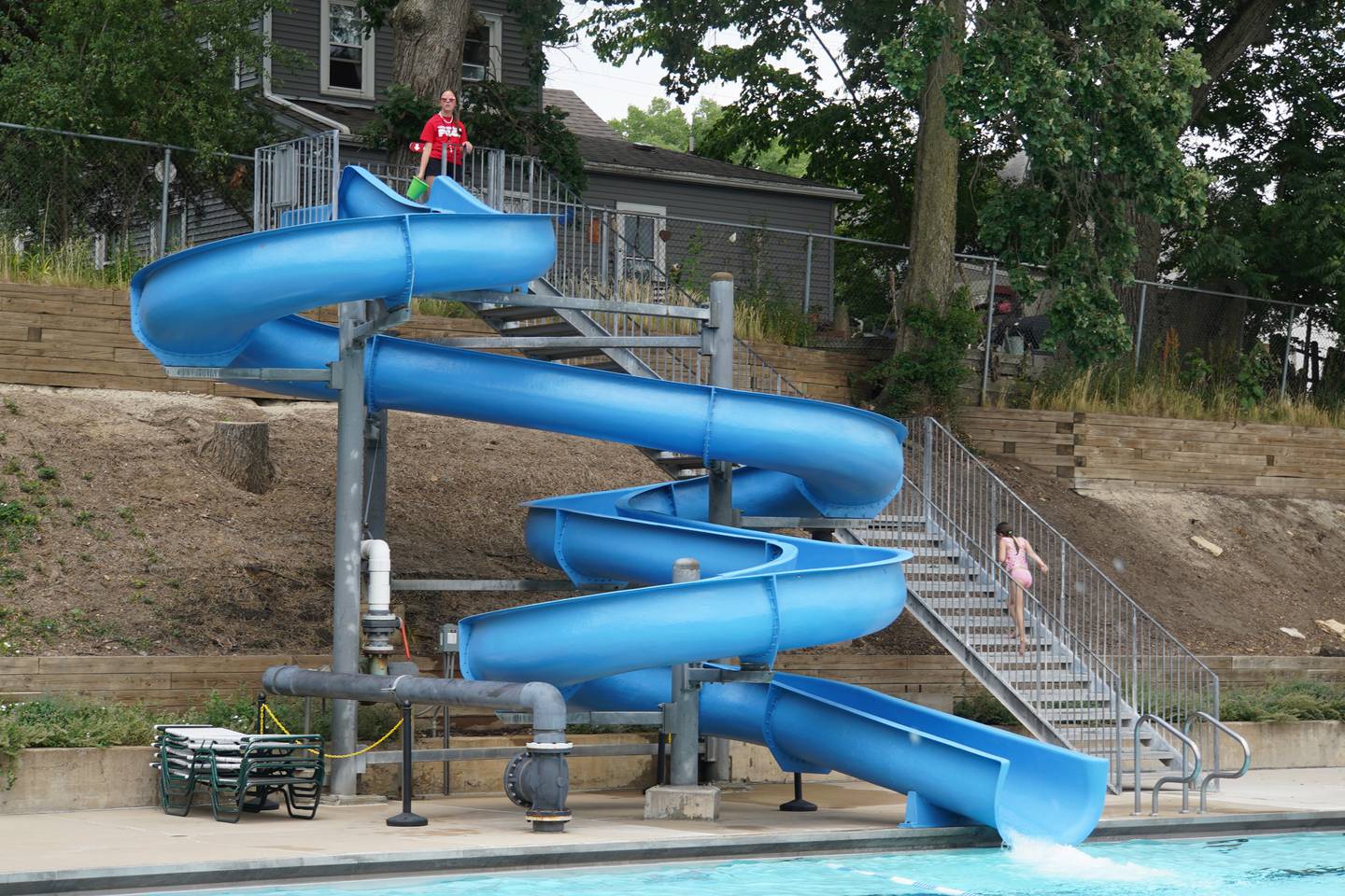With the help of an OSLAD grant, the longtime Rochelle public pool facility underwent $620,000 worth of renovations a few years ago that included the addition of the splash pad, patching and repainting of pools, new shade umbrellas, an upgraded locker room with LED lighting, 16 new lower entrance parking stalls, new fencing and revamped landscaping.