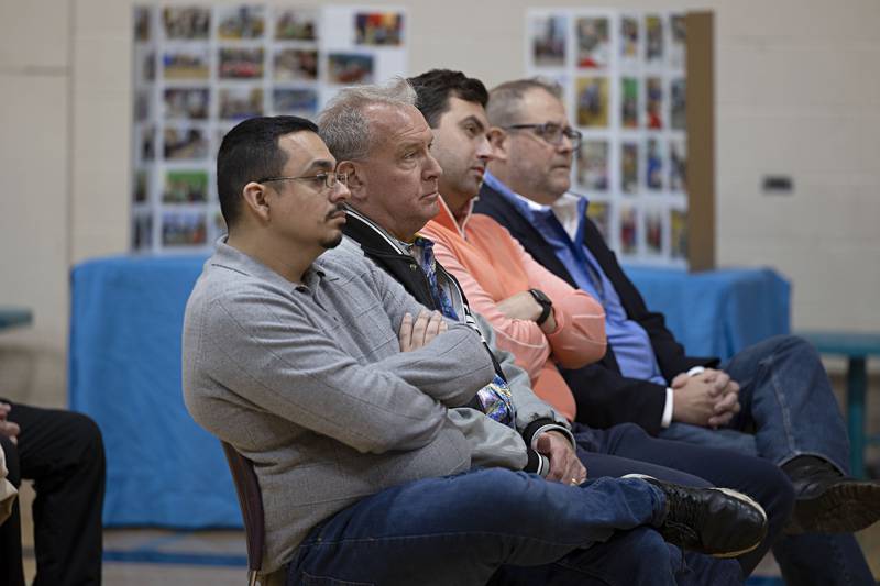 Dixon mayor Li Arellano (left) was one of many local community leaders in attendance Thursday, April 6, 2023 for the announcement at the YMCA.