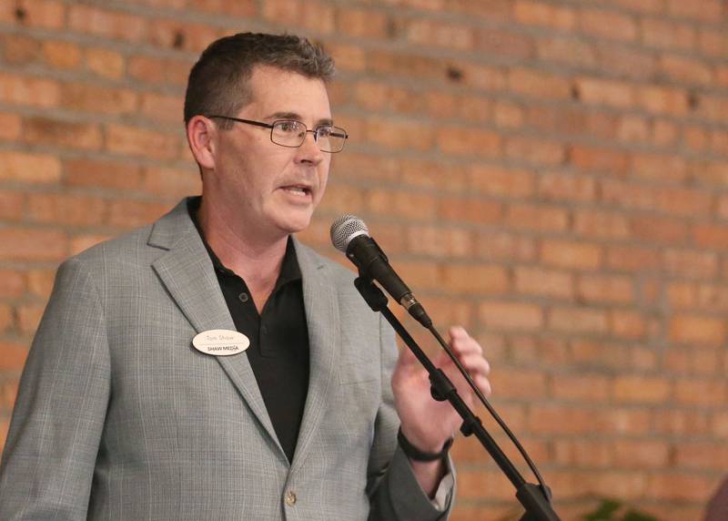 Tom Shaw vice president of Shaw Media, speaks during the second annual Best of the Illinois Valley event on Thursday at the Auditorium Ballroom in La Salle.