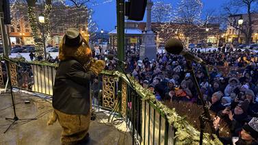 It’s Groundhog Day on Woodstock Square. Did Willie see his shadow?