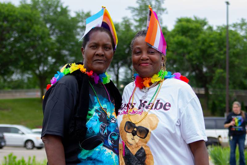 Dedra Phillips (Left) and Jacqueline Green (Right) pose for picture on Saturday, June 8, 2024 at Jordan Block Park in Ottawa.