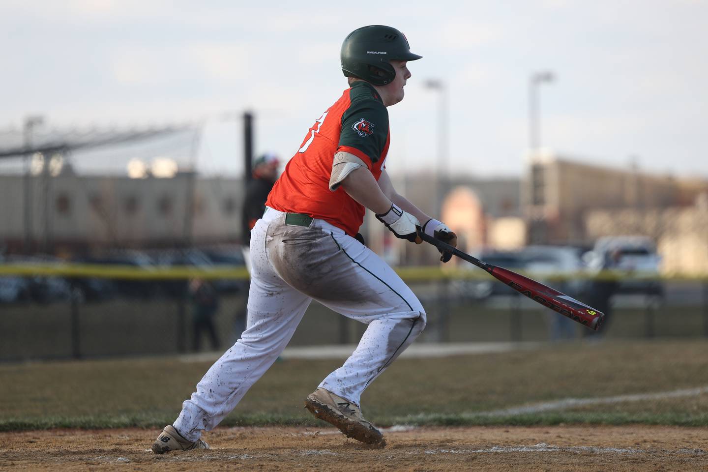 Plainfield East’s Jacob Rosenquist connects against Bolingbrook on Monday, March 27, 2023.