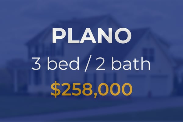 Plano: Single-family home goes for $258,000