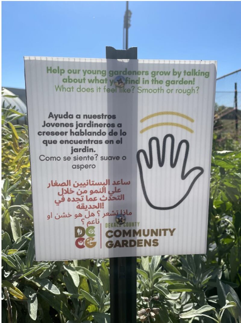 2020 Promise Grant to the DeKalb County Community Gardens used to educate youths about gardens by using their senses.