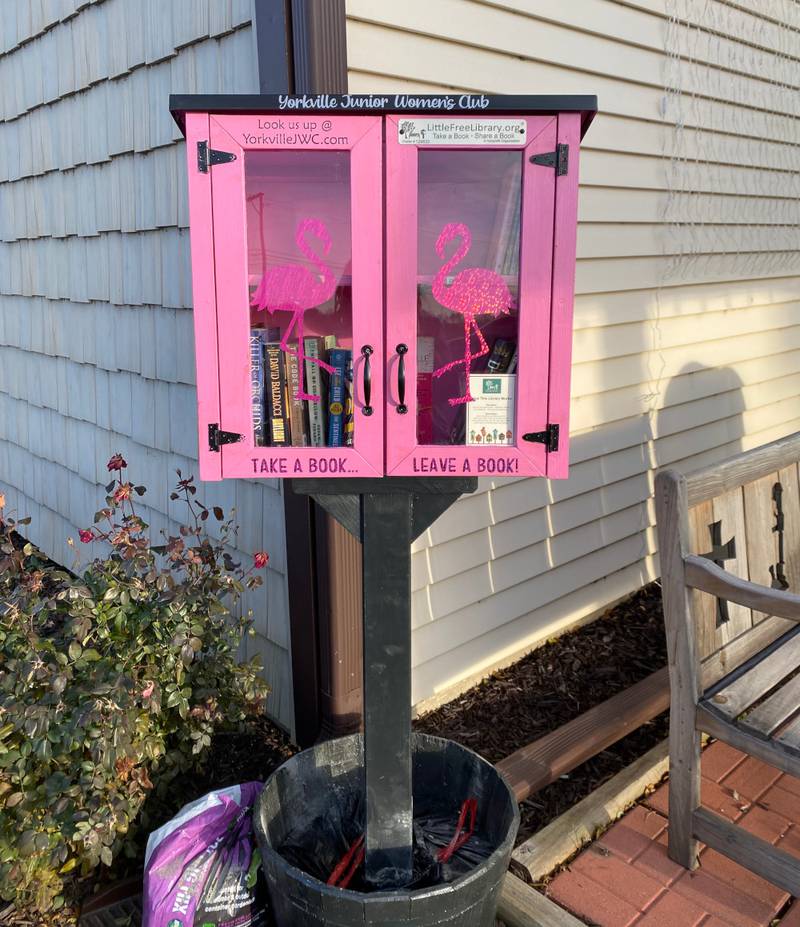 The new YJWC Little Free Library Charter #126633  is open at the Yorkville American Legion.