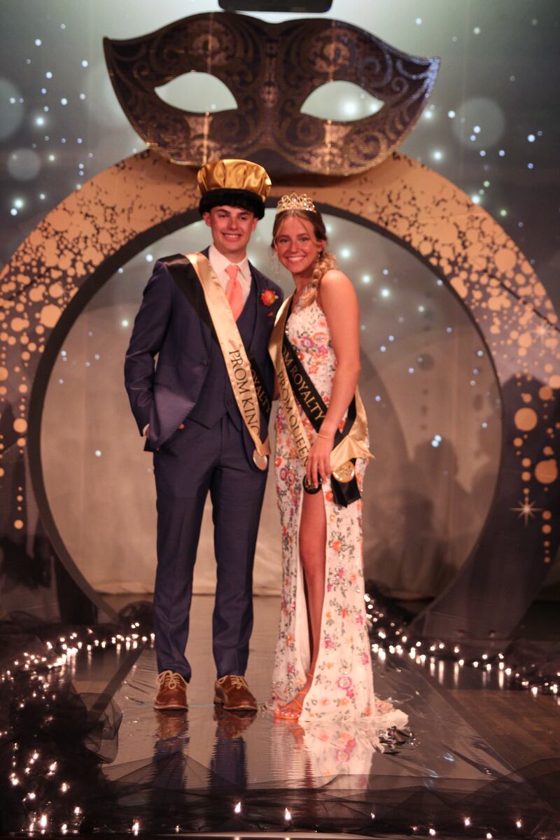 La Salle-Peru High School’s 2024 Prom King Anthony Ambler and Queen Isabelle Andrews were crowned at the conclusion of promenade Saturday, April 27, 2024, in Matthiessen Memorial Auditorium.