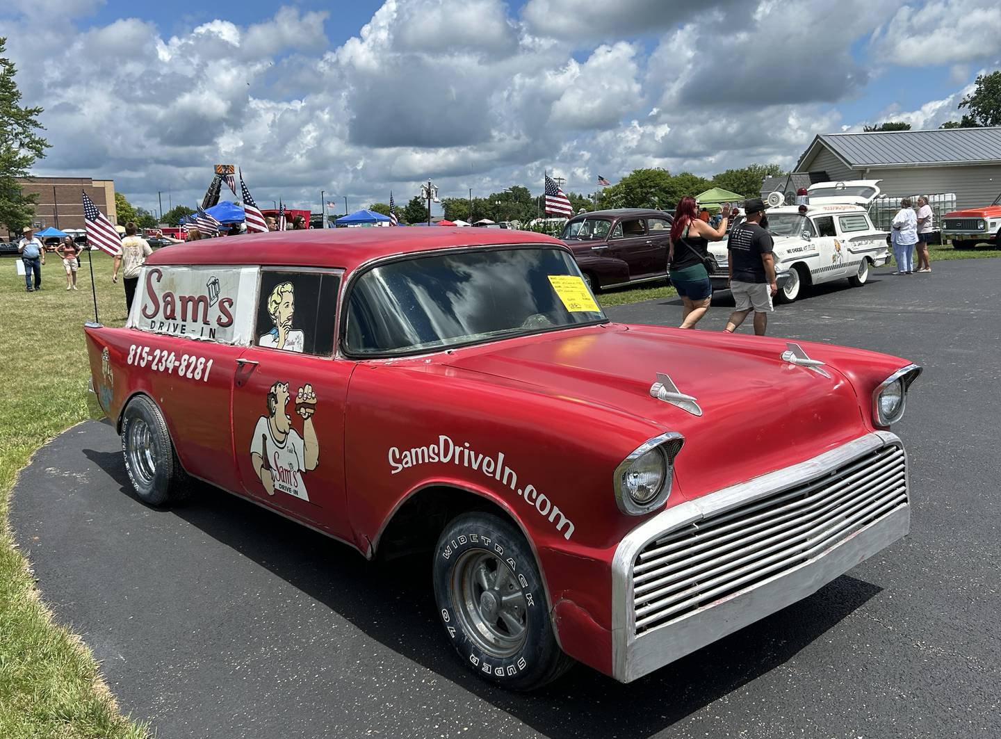 The 1957 Chevy that stood above Sam's Drive In made an appearance at the 34th Annual Hib Reber Memorial Car Show in Byron on Saturday, July 12, 2025.