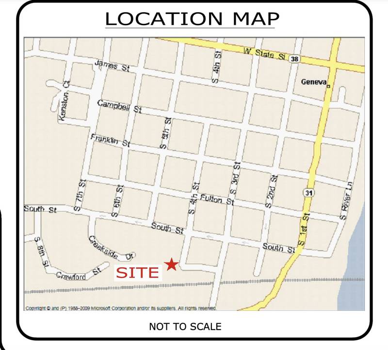 The city of Geneva is selling a piece of real estate as surplus on the west side of South Fourth Street at Crescent Place. It was part of a parcel developed as additional parking near the Metra station.