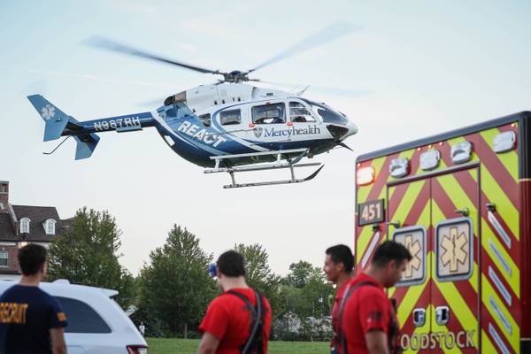 Woman seriously injured exiting vehicle on road Friday in Woodstock 