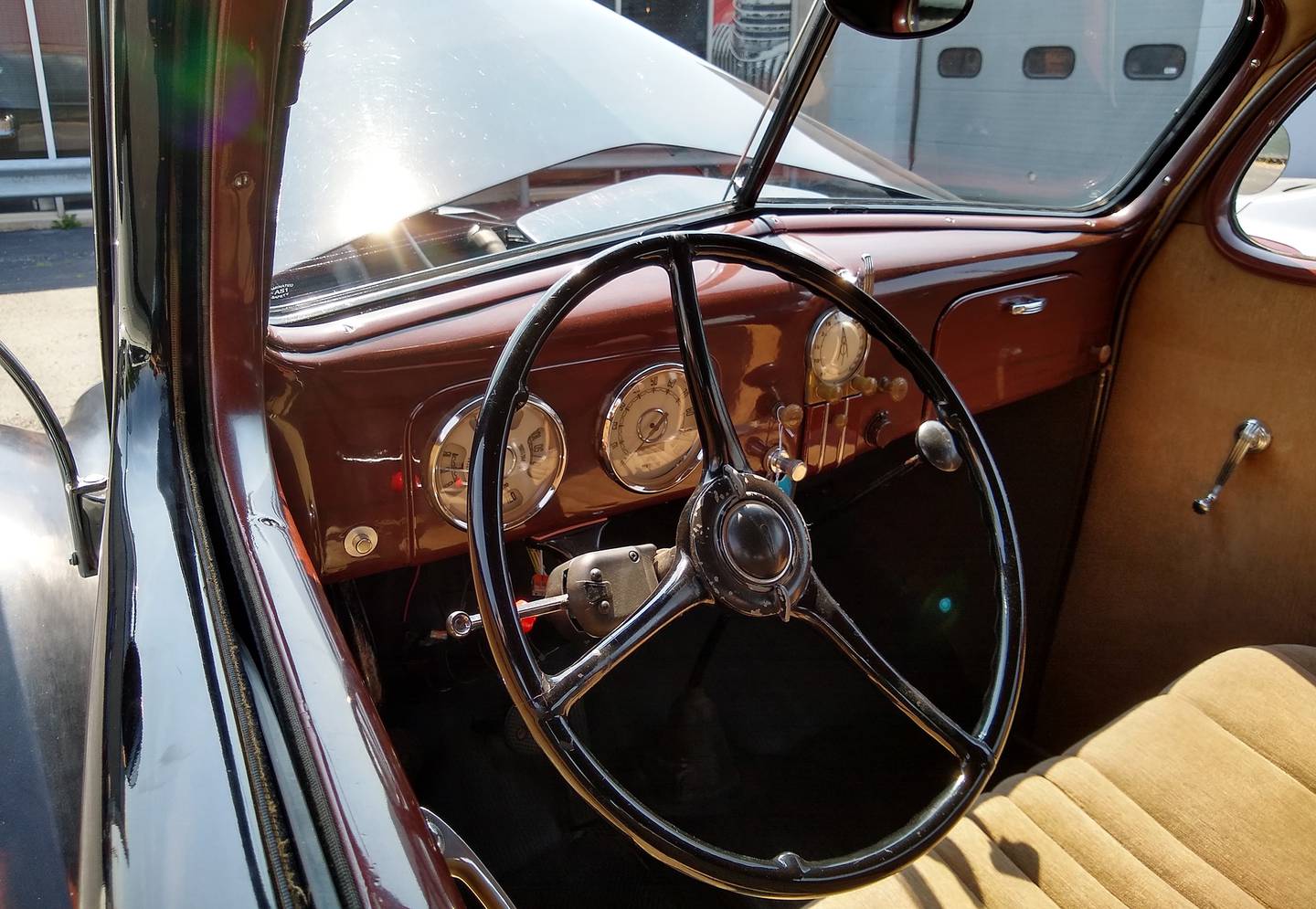 Photos by Rudy Host, Jr. - 1937 Ford Slantback Interior Driver