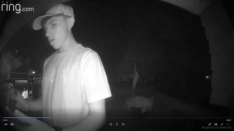Kane County Sheriff's detectives are seeking information about an incident in which a mailbox in Aurora Township was blown up early Tuesday morning. Attached is a photo of the suspect captured by the home's doorbell system.