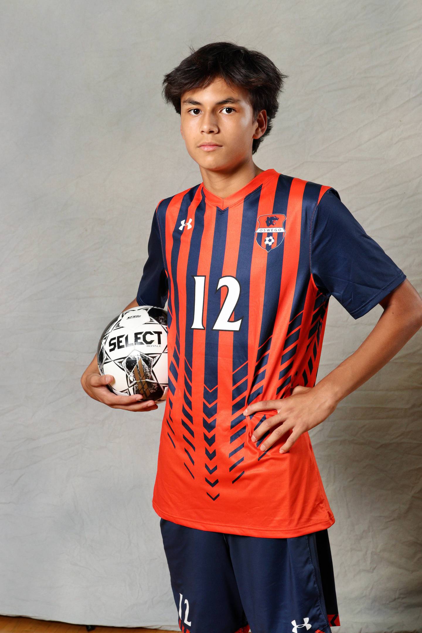 Oswego sophomore Enrique Castaneda