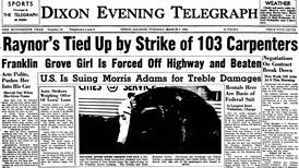 March 7 historical covers: Raynor’s Tied Up by Strike of 103 Carpenters