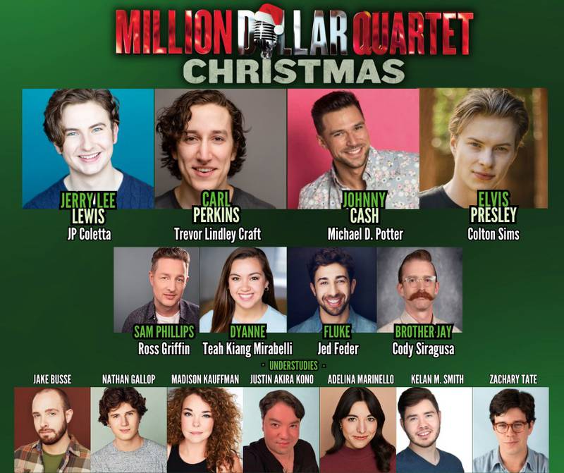 The Marriott Theatre concludes its 50th anniversary season with “Million Dollar Quartet Christmas,” a high-voltage musical celebration.
