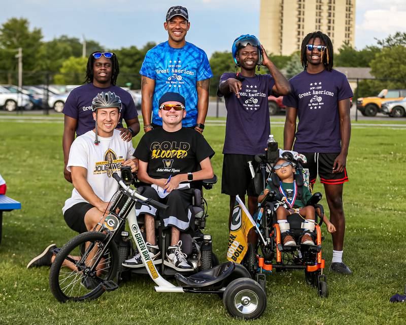 Adlers team racing for Joliet West during the Great American Big Wheel Race.  July 22nd, 2023