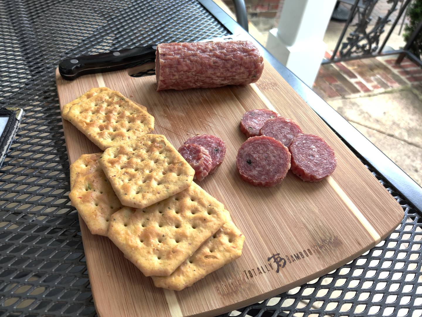 Milano Salami is one of the offerings at Geneva Winery.