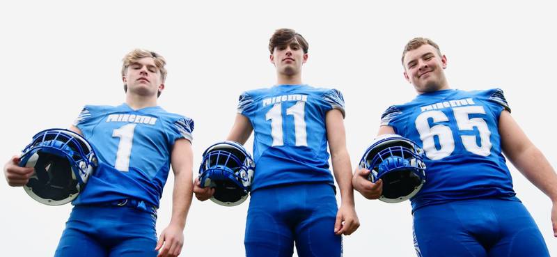 BCR Players of the Year Casey Etheridge (from left), Noah LaPorte and Cade Odell.