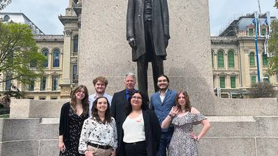Illinois Valley Community College students visit the Statehouse