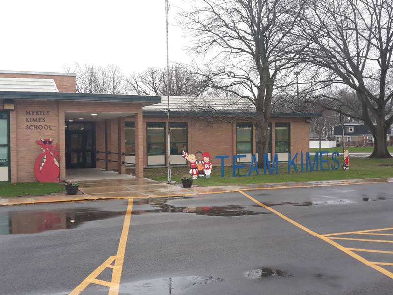 The youngest age group of children attending elementary schools in Streator attend Kimes School. City Engineer Jeremy Palm said the city is happy to have safe pathways for them to walk to school with family.