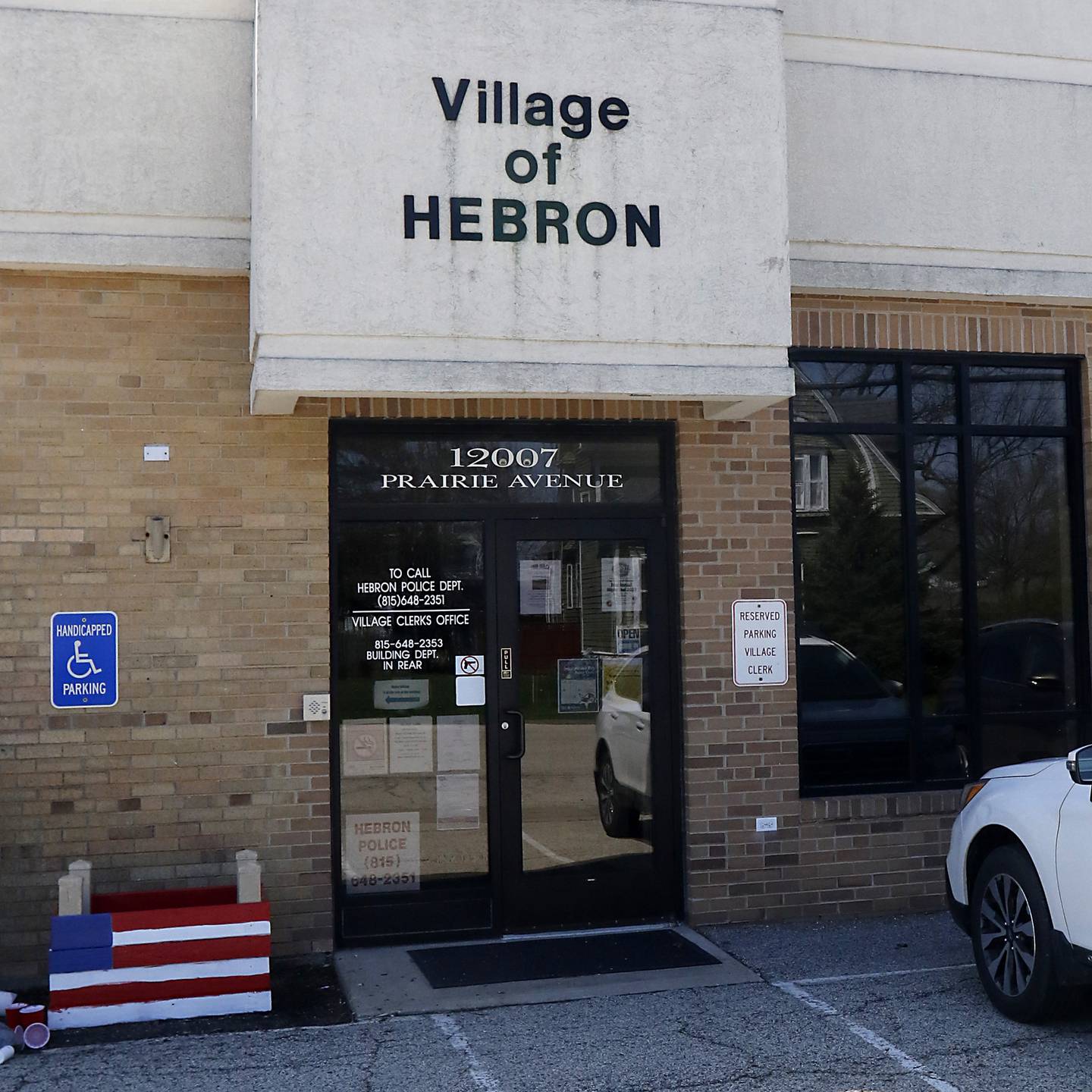 The Hebron Police Department, 12007 Prairie Ave. in Hebron, on Thursday, April 28, 2023. McHenry County State's Attorney Patrick Kenneally said in a letter that the village of Hebron Police Department's evidence room had not been maintained "in a sufficiently secure manner," leading potential chain-of-command questions that could impact cases prior to February.