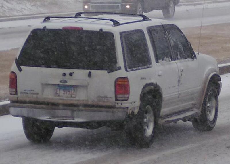 Geneva Police are looking for a 1999 white Ford Explorer in connection with a string of vehicle burglaries early Thursday.