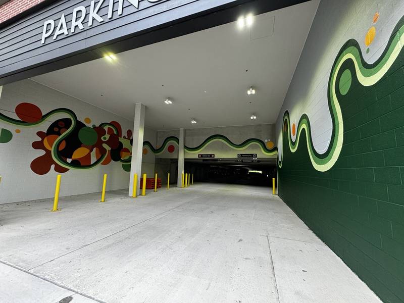 New murals are being created by local artist Sarah Goone at Hawthorn in Vernon Hills.