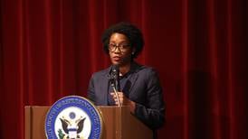 At Joliet town hall, Underwood addresses affordable housing, education inequity