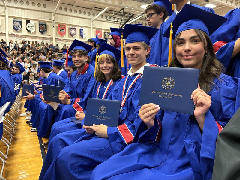 Glenbard South High School held its graduation ceremony on Thursday, May 22, 2025 at the school in Glen Ellyn.