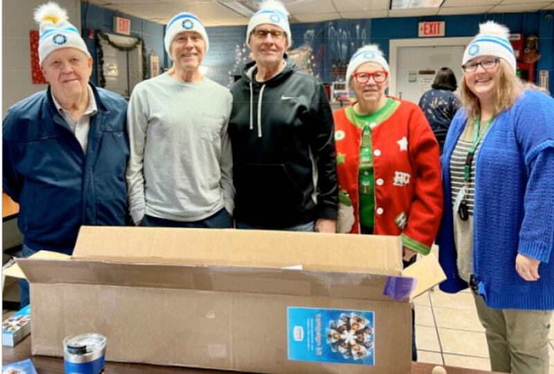 (From left) Illinois Valley Public Action to Deliver Shelter board members Bob Hylin, Tom Rooney, Bob Piercy, Pat Applebee and Ottawa Shelter Director Marissa Trumper pose for a promotional photo ahead of the Coldest Night of the Year event in Ottawa.