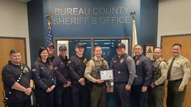Bureau County sheriff’s deputy honored for lifesaving action during traffic crash