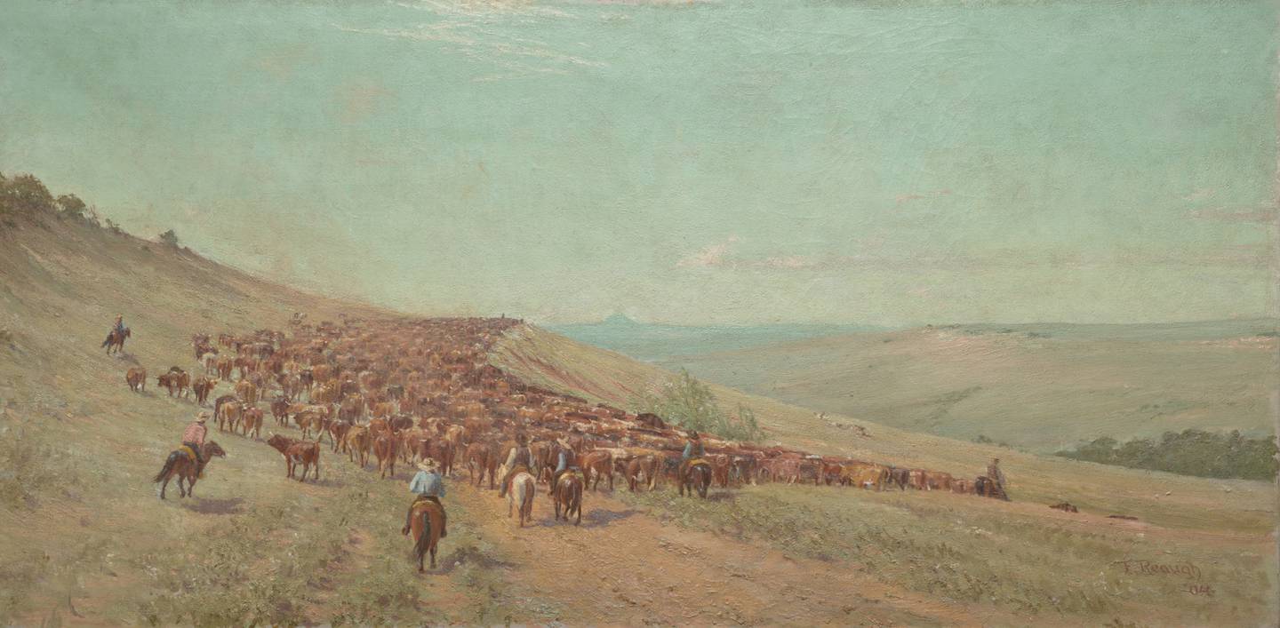 "Driving the Herd, Number 1" by Frank Reaugh
