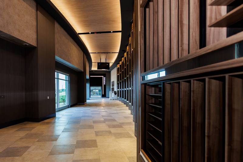 An easy-access parking corridor is among the highlights seen during during a “first-look” tour of the new Hollywood Casino Joliet, located at 1401 Gateway Blvd., Joliet, on July 11, 2025.