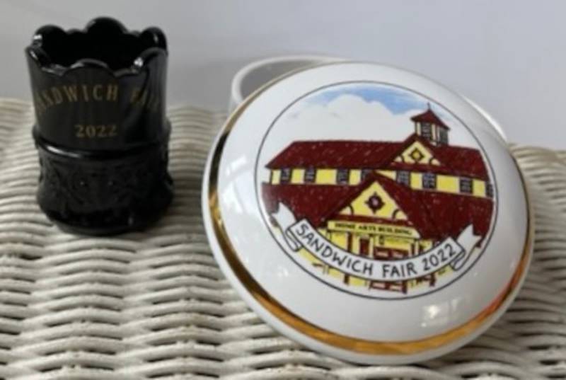 The Sandwich Historical Society will be selling collectible pin dishes and toothpick holders honoring the 134th Sandwich Fair.