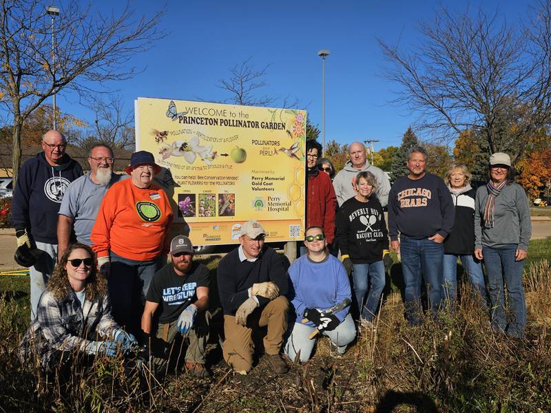 In support of Rotary’s “Operation Pollination,” Rotarians took to the garden Oct. 26 at Princeton Public Library.