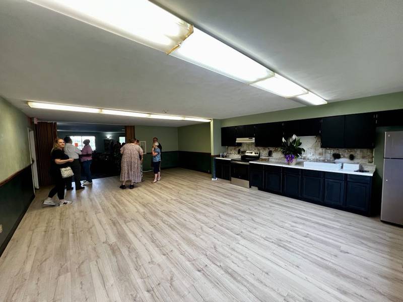 The communal kitchen inside Cledy's House of Hope, a new women's sober living facility in Rock Falls.