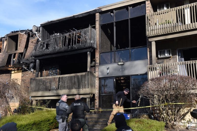 Multiple people were injured in an early morning apartment fire on the 800 block of Burr Oaks Drive in West Chicago. Paul Valade | Daily Heald Staff Photographer