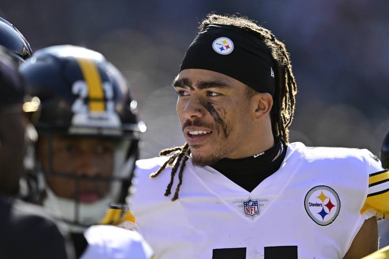 Pittsburgh Steelers wide receiver Chase Claypool during an NFL football game against the Philadelphia Eagles, Sunday, Oct. 30, 2022, in Philadelphia.